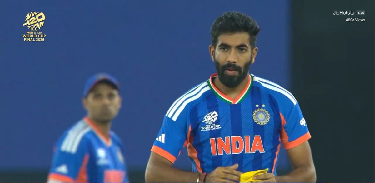 mufaddal_vohra's tweet photo. - First ball wicket in the Semi Finals. 
- First ball wicket in the Finals. 

JASPRIT BUMRAH - THE GOAT. 🐐 🇮🇳 https://t.co/gVoNDoftEK