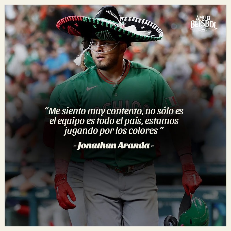 amoelbeisbol's tweet photo. Estamos jugando por los colores 🇲🇽🔥⚾
#beisbol #México #JonathanAranda https://t.co/Z1lPqkVuOA