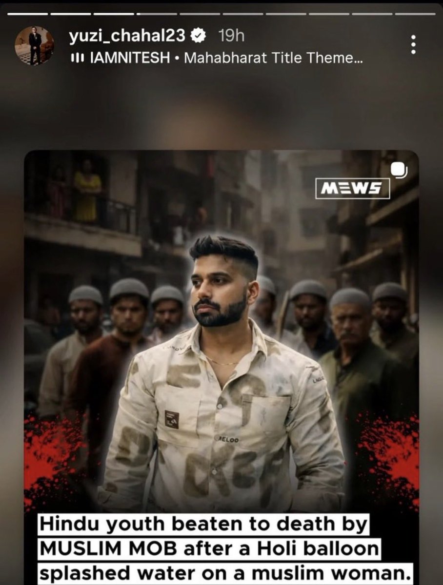 SheetalPronamo's tweet photo. Appreciate @yuzi_chahal for standing with TRUTH and speaking up for HINDUS and demanding JUSTICE for TARUN

Other celebrities should learn from him 

Hindu Lives MATTER 🔥 https://t.co/Qj4ytJCqkA