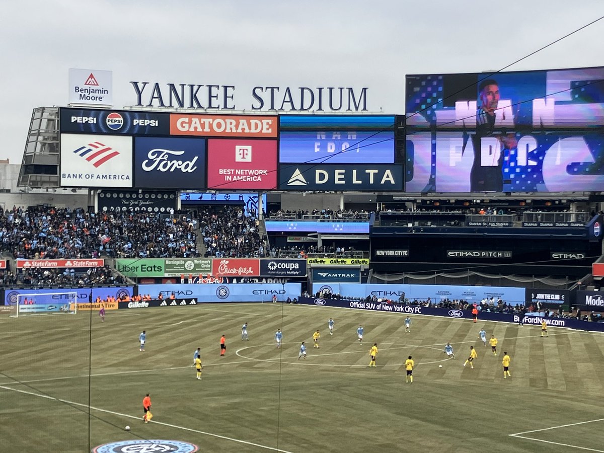 dghigliotty's tweet photo. Incredible time seeing @newyorkcityfc beat @OrlandoCitySC at Yankee Stadium yesterday with my good friend @keithmasters! Great soccer game. Great conversations. https://t.co/MK47RMvQp8