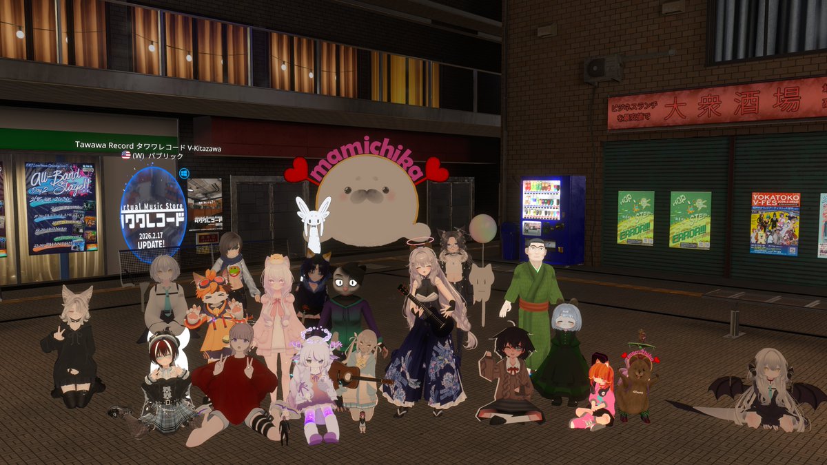 kouZwei_One's tweet image. #VRChat #VRFNS　
FirstNoteStation-始発駅-EastGateにて
2026/03/08 23:30~  セッション！！
mamichika @mamichika33 
うはれ @sknwhale 
光のVRChatterになったらしいmamichikaさんと
テストセッション！！
