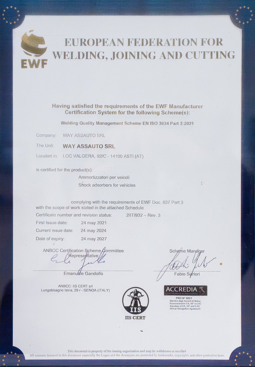 AssautoWay's tweet photo. Strict standards, traceability and continuous improvement are part of our daily work.
Certifications are not an achievement.
They are an ongoing commitment.
120 years are built through discipline and consistency.
Less than 90 days to June 15.

https://t.co/FZPaVzKFH5 https://t.co/35xdy3l9ID