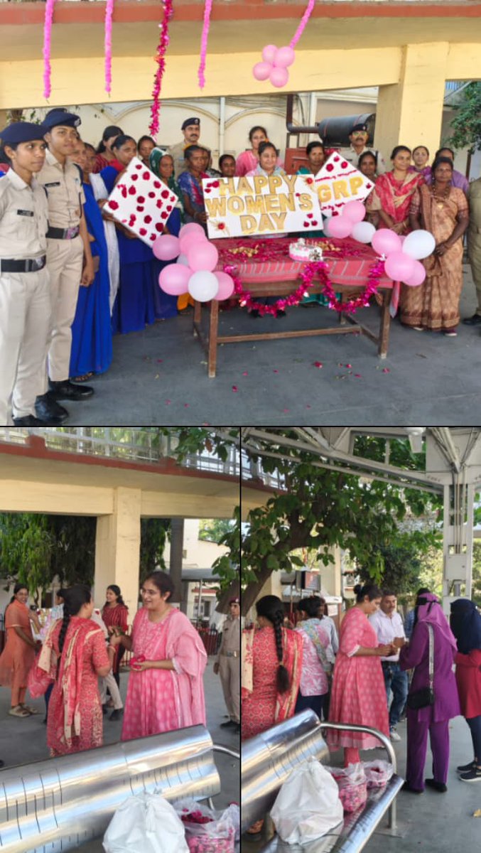 Grp_Vadodara's tweet photo. આજરોજ" International Women's Day " નિમિત્તે પશ્ચિમ રેલવે જીઆરપી વડોદરા યુનિટના પોલીસ સ્ટેશનો દ્વારા મહિલા મુસાફરોને તથા મહિલા પોલીસ કર્મચારીઓને મીઠાઈ તથા ભેટ આપી મહિલા દિવસની ઉજવણી કરવામાં આવી..
@sanghaviharsh 
@dgpgujarat 
@GujaratPolice 
@SP_WR_Amd https://t.co/weyhaK17bD