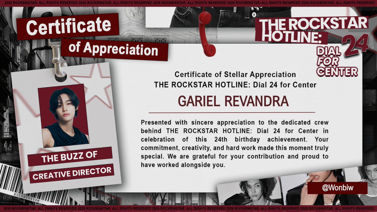 The issue is closed! ⚠︎ Last page of this gossip has been hit. Here I, Gariel of Creative Director, at 𝗧𝗛𝗘 𝗥𝗢𝗖𝗞𝗦𝗧𝗔𝗥 𝗛𝗢𝗧𝗟𝗜𝗡𝗘: 𝗗𝗶𝗮𝗹 𝟮𝟰 𝗳𝗼𝗿 𝗖𝗲𝗻𝘁𝗲𝗿, have wrapped things up hotly and closed the mag. ❤️‍🔥