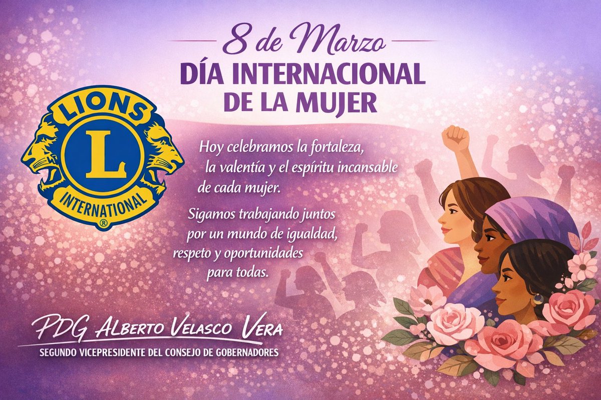 Con respecto y admiración, por todas las Mujeres de nuestra organización y del mundo