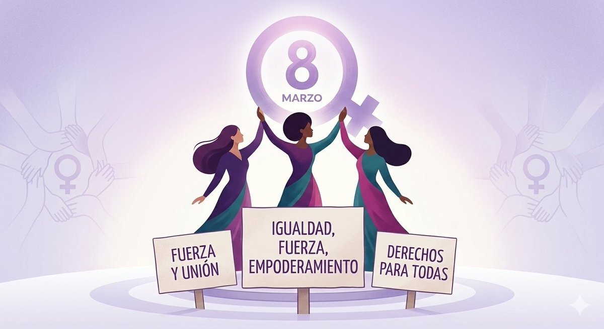 Que este 8 de marzo nos recuerde algo fundamental:
una sociedad justa solo es posible cuando las mujeres pueden vivir libres, seguras y con las mismas oportunidades para soñar, decidir y liderar.