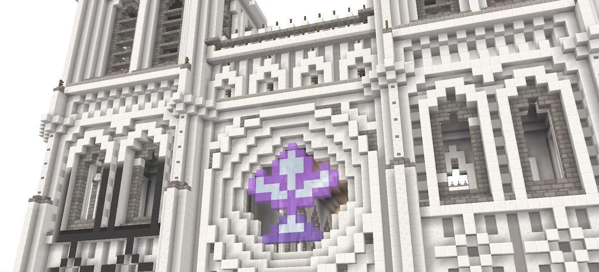 sr22_jason's tweet photo. Okay I was surprised for a moment. So Irenes church in Irene's realm is actually based on Germany's biggest and one of the most beautiful looking church. 💜🤍

It's same with just the logo and few aesthetic changes. https://t.co/cCloiKaO9Z