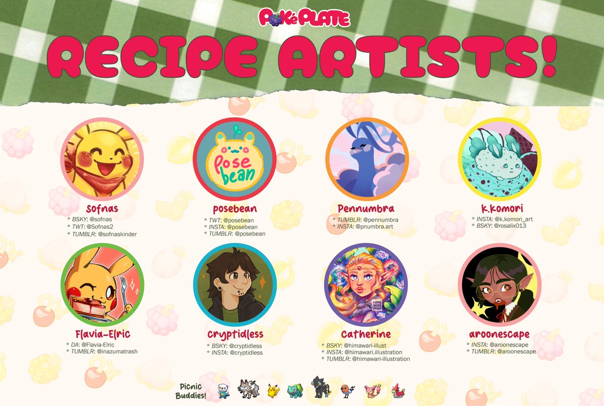 PokéPlate: A Pokémon Cookbook Zine tweet media