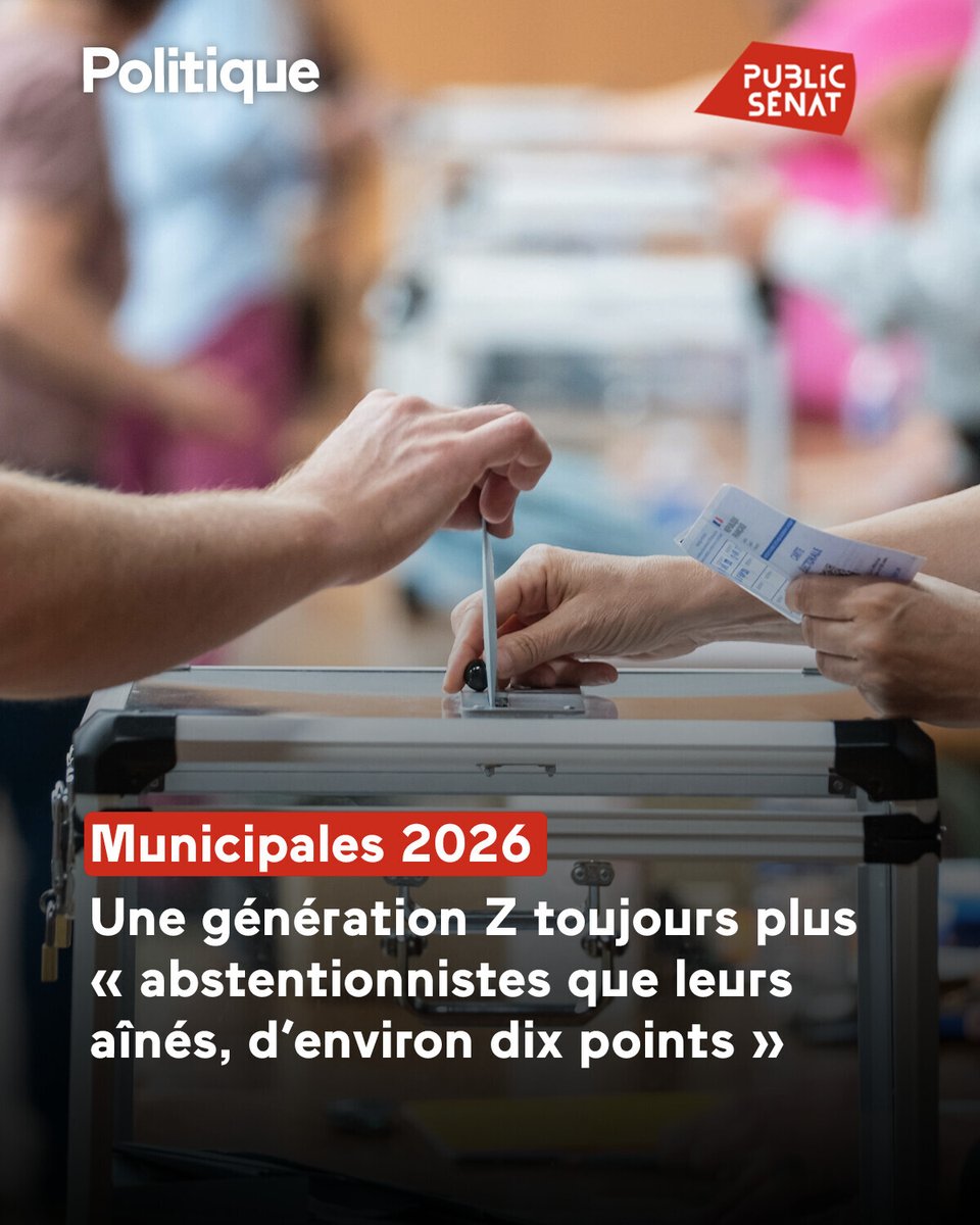 À moins de 10 jours des élections municipales des 15 et 22 mars, une enquête #MoiJeune réalisée par 20 Minutes avec OpinionWay met en lumière le rapport ambivalent de la génération Z à la politique locale

➡️ go.publicsenat.fr/TuY