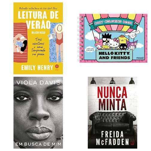 🔥 Leitura de verão
💵 Preço: R$ 28,40
💸 Você economiza 52%
🔗 amzn.to/4rc1zvB

🔥 Hello Kitty \- Cozy Coloring Book
💵 Preço: R$ 9,71
💸 Você economiza 83%
🔗 amzn.to/4rM3nf3

🔥 Em busca de mim
💵 Preço: R$ 22,00
💸 Você economiza 66%
🔗 amzn.to/40e1CuH