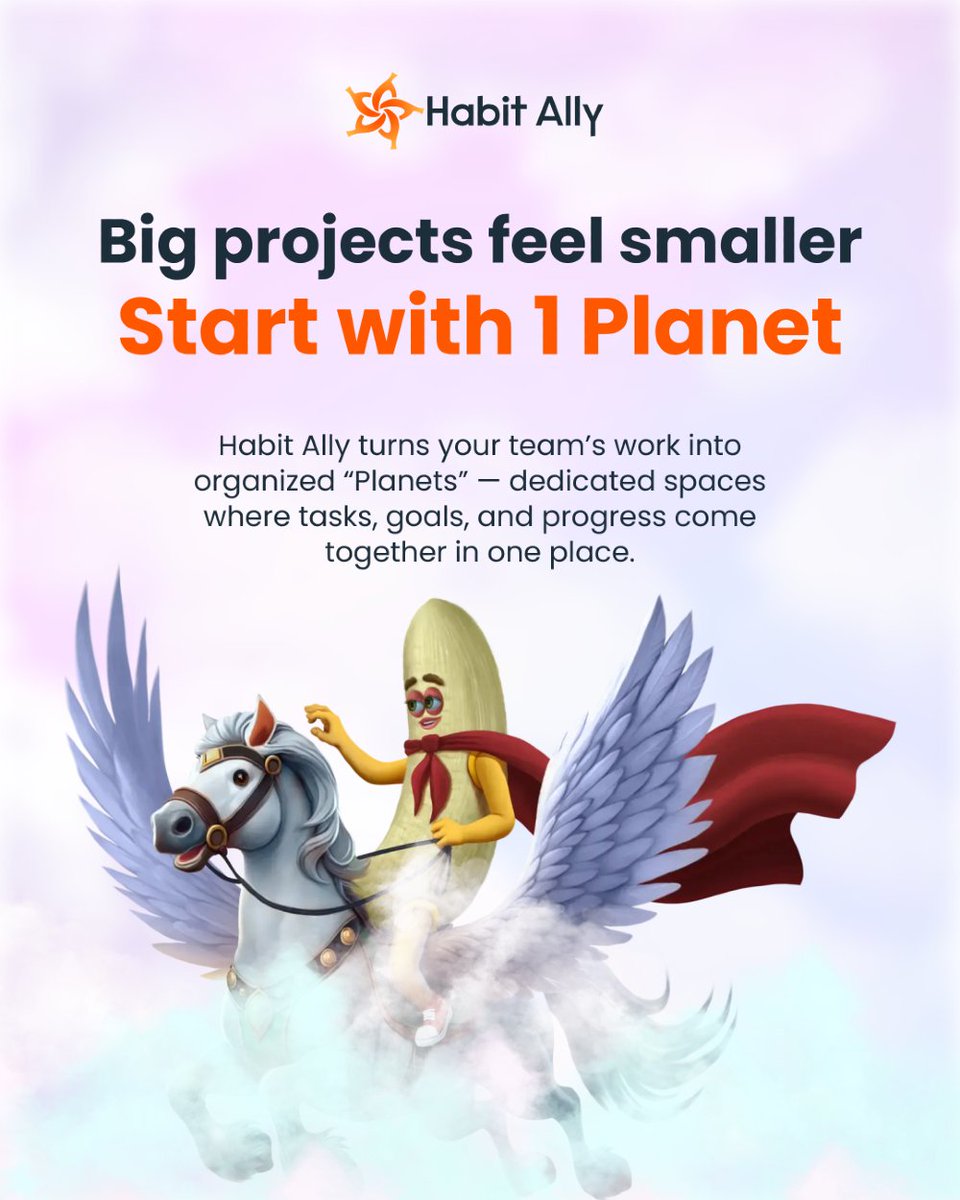 habitallyapp's tweet photo. One workspace. One Planet. Endless clarity.
Organize tasks and teamwork with Habit Ally. ✨🪐

#HabitAlly #TeamWorkspaces #ProjectManagement #PlanetsSystem #TaskTracking #TeamProductivity #WorkSmarter https://t.co/UGqgTklqcQ