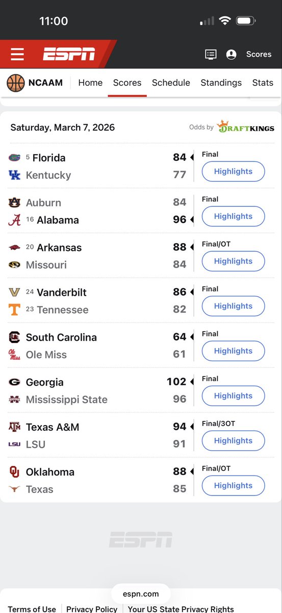 TargetingNot's tweet photo. Alabama was the only SEC team to win at home yesterday it appears. https://t.co/BrJcHokiRB