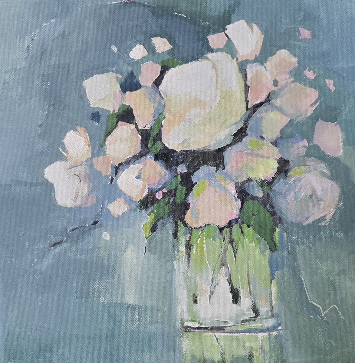 SheilaRomard's tweet photo. Happy International Women's Day 
A bouquet of white flowers for new beginnings. 
#stilllifeart #canadianartist https://t.co/ItEi1pUXWD