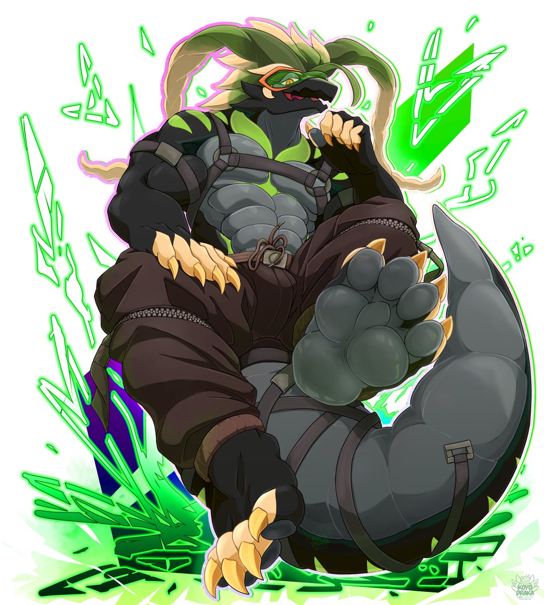 Draka_Arts's tweet photo. Koraidon OC commission from Xindur @Lumardrian https://t.co/iVd5wfLm1K