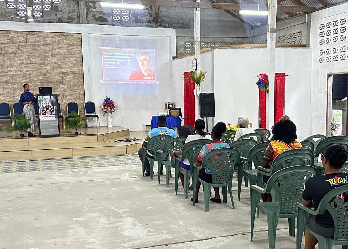 worldpauseco's tweet image. The #WPC GUYANA 🇬🇾 chapter had a great time giving their #aisafety &amp;amp; #aieducation presentation at the Cornerstone SDA Church Youth program.
All over the world, the #WorldPauseCoalition is educating and bringing #aiawareness to the masses.
Join the cause: wpcunited.com