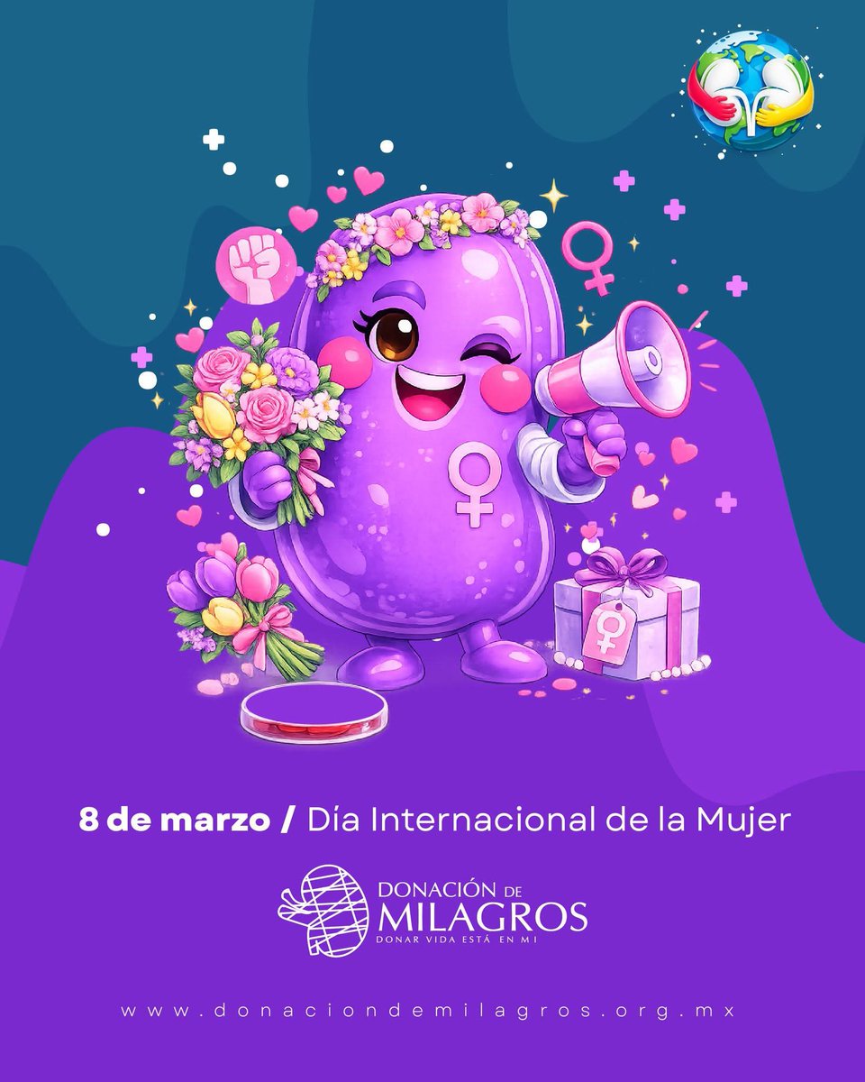 El 8 de marzo se conmemora el Día Internacional de la Mujer, una fecha que celebra la lucha por la igualdad de derechos y visibiliza las desigualdades que aún enfrentan las mujeres en todo el mundo.
#8m #saludrenalparatodas #donaciondemilagrosac