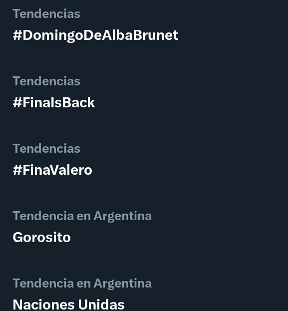 RomyGonzalez77's tweet photo. En el día de 💜 #DíaDeLaMujer #8Marzo de 2026 #DomingoDeAlbaBrunet ,#FinaIsBack y nuestra #FinaValero son tendencia en argentina 🇦🇷👏🏻🫶🏻 #AlbaBrunet https://t.co/heHiLyudqO