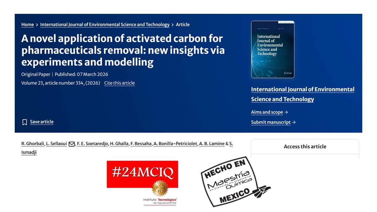 Posgrado Ing. Química Instituto Tecnológico de Ags tweet media