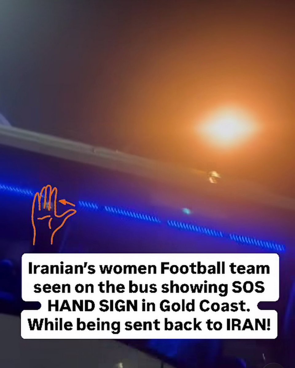 Maral257's tweet photo. Iranian women footballers who refused to sing the Islamic Republic’s anthem are now under severe security pressure. From the Gold Coast bus,they are asking the world for help.The world must hear their voices.
#KingRezaPahlavi @POTUS @hrw @UN @UNHumanRights @Europarl_EN @FoxNews https://t.co/Z97jBlITjV