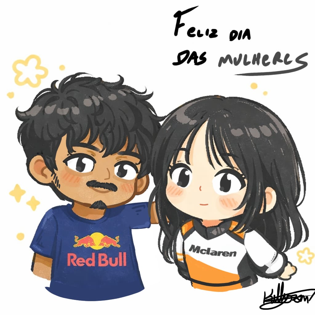 aVanturason's tweet photo. Meu amigo me fez esse desenho de feliz dia das mulhieres, vê se n ficou uma Gracinha

#McLarenF1 #OP81 #Piastri https://t.co/oVPW2PQsxf