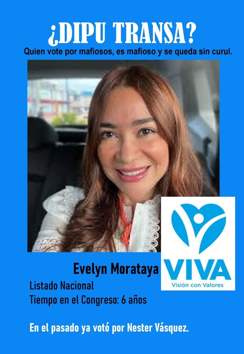 Si queremos que Guatemala cambie... debemos cambiar la mayoría de diputados traidores como  <a href="/EvelynMorataya/">Evelyn Morataya</a> y terminar con algunos partidos políticos y bancadas como <a href="/partidoviva/">Partido ViVa</a>.