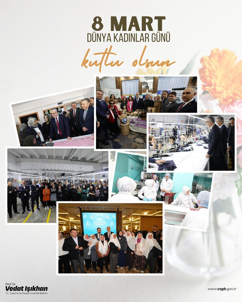 Kadın emeği varsa güçlü Türkiye var.

Çalışma hayatı başta olmak üzere kadınların sosyal ve ekonomik hayatta yerlerinin daha da güçlendirilmesi için gerekli adımlarımızı sürdüreceğiz. 

Toplumumuzun geleceğinin teminatı olarak gördüğümüz aile yapımızın korunması amacıyla;