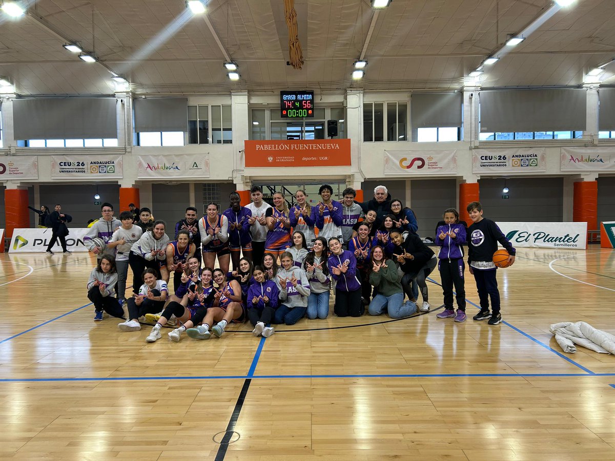 GMASB_'s tweet photo. 🔥 ¡¡TENEMOS LA CUARTA!!

🫡 Victoria vital de El Plantel GmasB. Las de Roberto Girón vencen 74-56 con un recital de Rosa Revueltas y el doble-doble de Betancourt (14 pts - 11 reb). 

🙌 Triunfo coral que nos mete de lleno en la lucha por la permanencia. #ViveLaMagia https://t.co/KgjaUeLWgV