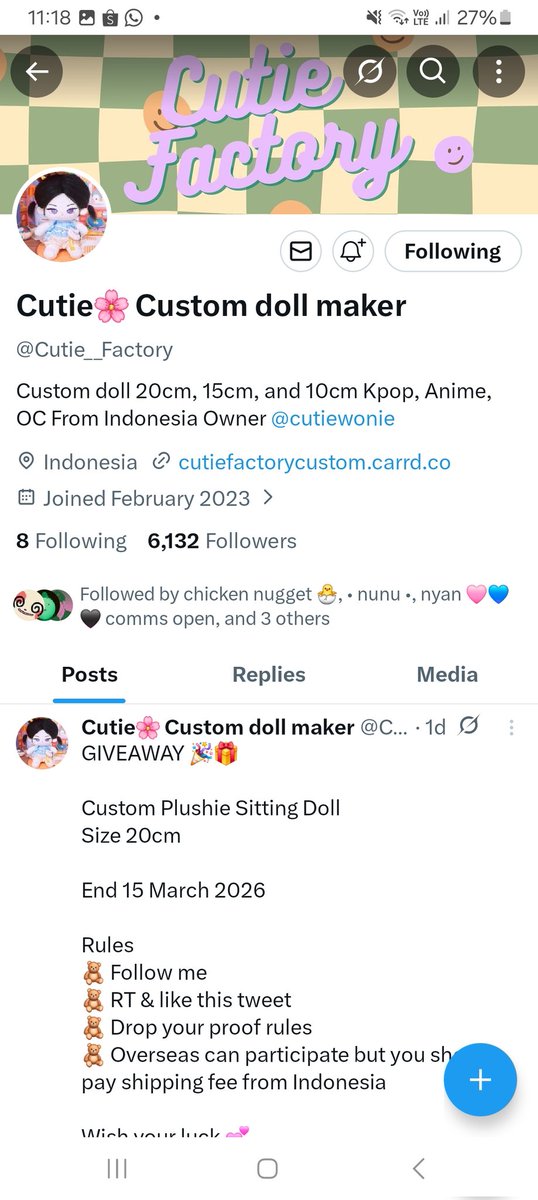 freesiablush's tweet photo. @Cutie__Factory Kak sebetulnya aku follow kakak di akun priv🥹 Thank you for the giveaway 🥰🫶🏻 https://t.co/Y62OrNYL1U