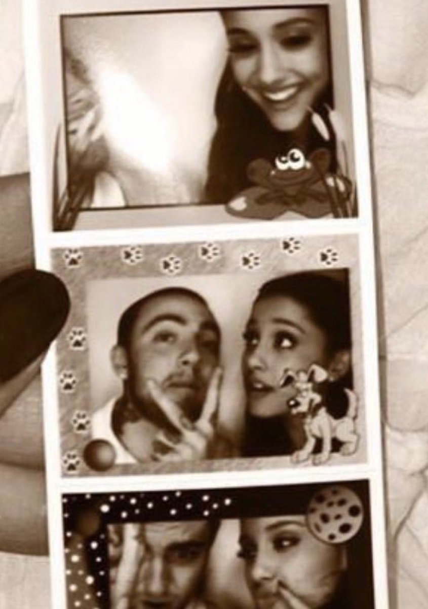 Just some polaroids of Mac Miller &amp; Ariana Grande