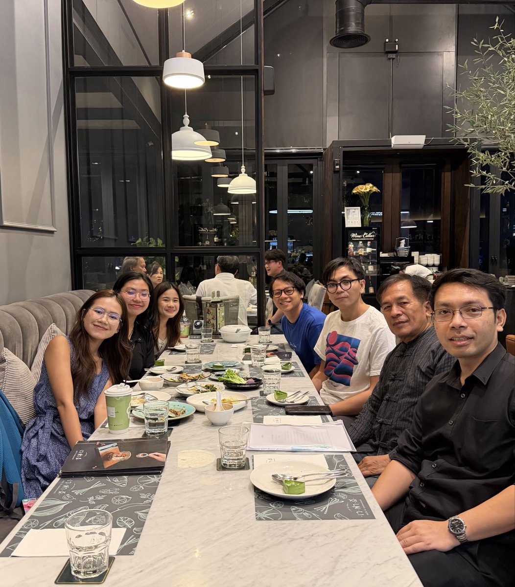 braderjeff's tweet photo. It was an honor to have a wonderful dinner with renowned professors from Chiang Mai University, Professor Dr. Chartchai and Professor Dr. Kridsada, known for their work in preserving the Miang tradition, together with our producer Nun and our team as we prepare begin our project. https://t.co/AuMjvGH3Ep