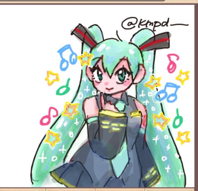 kmpd__'s tweet photo. こないだのおえかきの森
 #ミクの日2026 https://t.co/JnFJWuAbft