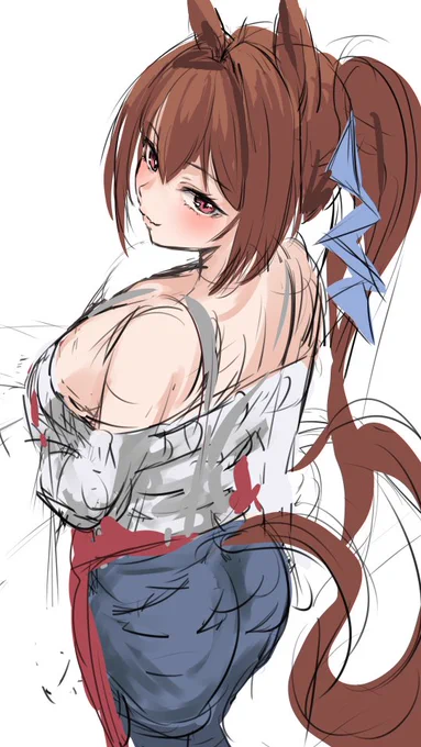 誘い待ちダスカ。ラフ描き。