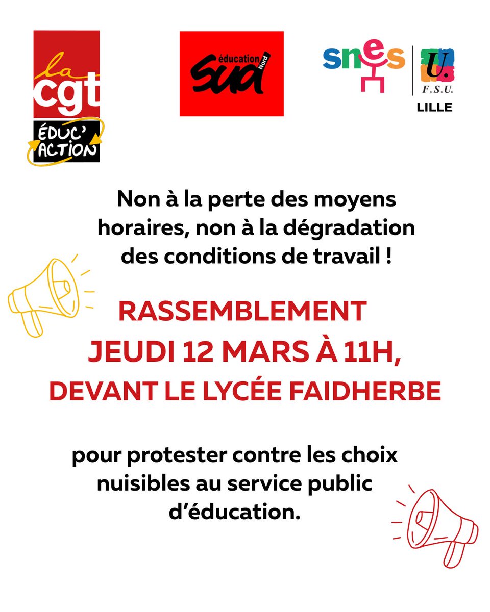 CGTEducNord's tweet photo. 📢📢 Non à la perte de moyens horaires, non à la dégradation des conditions de travail des https://t.co/5rZ70x8ACW et des élèves ! https://t.co/2E4rSxRMjV