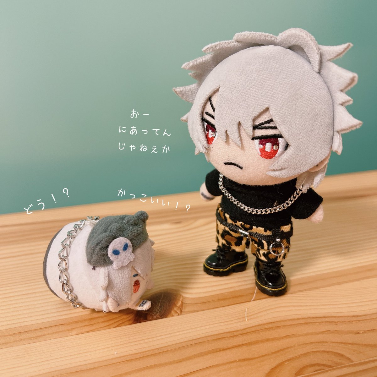 mamecororing's tweet photo. @mame310mame イカつめなアクセサリーが欲しいなとずっと思ってたんです🥺✨めちゃくちゃかっこいいです！お迎えできてよかったー🙌
コロンコロンとき、かっこよくなれて大満足なようです笑
素敵な作品をありがとうございました🥰 https://t.co/DACaeMsFzD
