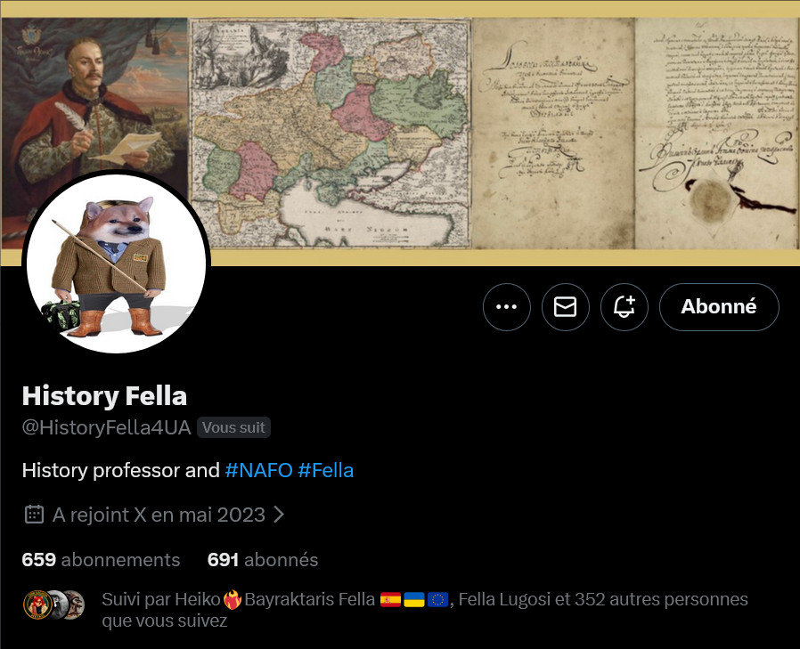 Fellas, can we boost <a href="/HistoryFella4UA/">History Fella</a>? 

Thank you 🫡💙💛

#WeAreNAFO
#NAFOExpansionIsNonNegotiable
