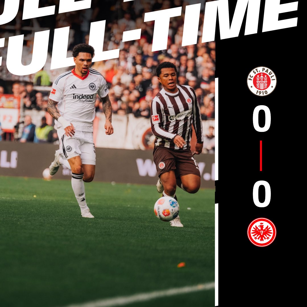 eintracht_jp's tweet photo. .@Bundesliga_JP 第2️⃣5️⃣節 #ザンクトパウリ 戦、0️⃣-0️⃣で試合終了🔚

なかなかチャンスを作れずにそのままスコアレスで終了🏟️

敵地で勝ち点1️⃣を分け合う結果に

#SGE | #FCSPSGE | #アイントラハト | #フランクフルト | #ブンデスリーガ | 0-0 https://t.co/M1KHFE8TlZ