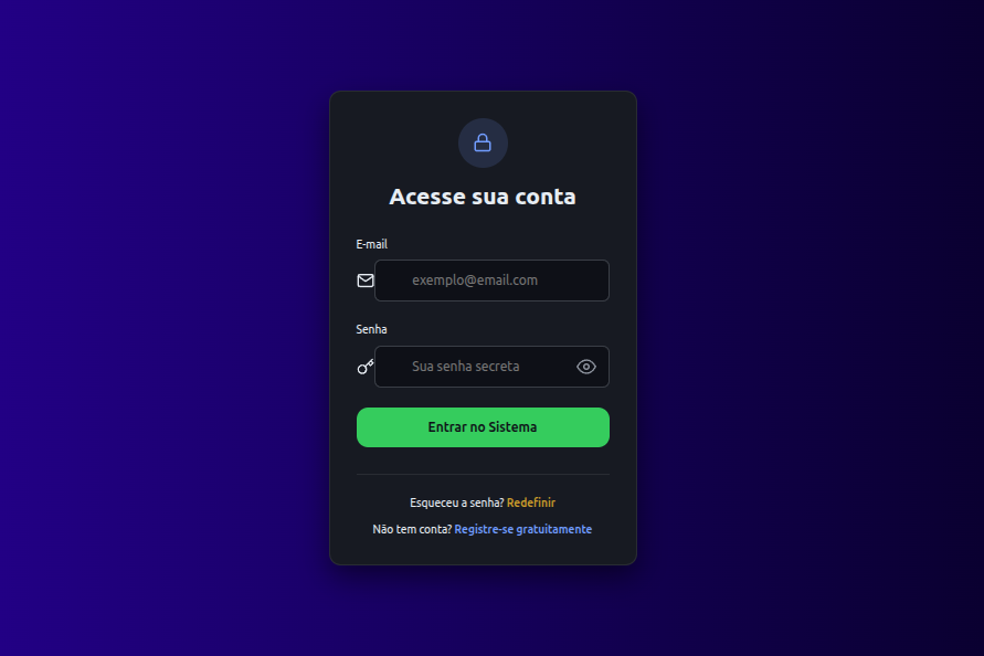 ClicConserto's tweet photo. Telas de autenticação Click Conserto (Login, Registro e Recuperação de Senha):

- Login: E-mail + senha simples, com olho pra ver senha e botão verde "Entrar no Sistema".

- Registro: Campos obrigatórios (e-mail, nome completo para certificado, senha mínima 6 chars com confirmação, data de nascimento). Máscaras de input pra guiar o usuário, comparador de senhas e modal de confirmação. Envia e-mail com token de ativação da conta.

- Recuperação: Insira e-mail cadastrado → envia link automático pra reset (gera hash seguro que pode ser usado como nova senha ou trocado depois).

Tudo em dark mode com gradiente animado azul/preto, foco em simplicidade e segurança.  

Sem complicações: registro grátis, login rápido, recuperação direta.

Acesse e teste: https://t.co/oAs6phBgQx

Já criou conta? Comenta aqui o que achou do fluxo! 😄

#ClickConserto #CursosGratuitos #ManutencaoDeCelulares #Programacao #DevBR