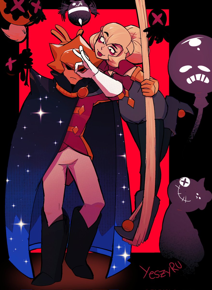 Yeszyru's tweet photo. Sirius y Charlie 

#BrawlStars #BrawlStarsArt https://t.co/K8ASzmoGVy
