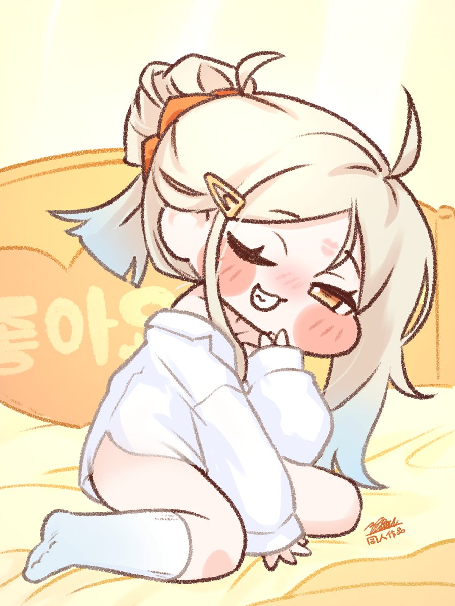 スピッキー、本国版だと彼シャツ衣装があるらしいですね……の絵 