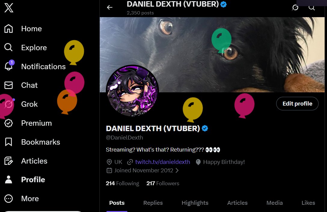 DANIEL DEXTH (VTUBER) tweet media