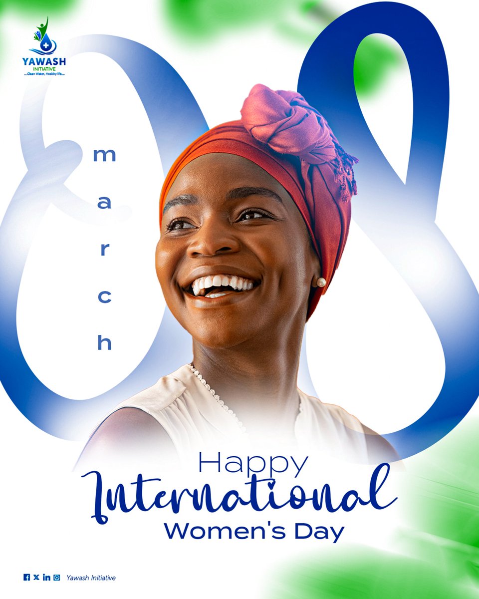 YAWASHInit30507's tweet photo. Happy International Women’s Day to every woman, mothers, sisters, daughters, leaders, caregivers, dreamers, and changemakers.

At YAWASHInitiative, we celebrate your strength and the vital role you play in building cleaner, healthier communities.

Happy International Women’s Day https://t.co/qEFGAhNy3w