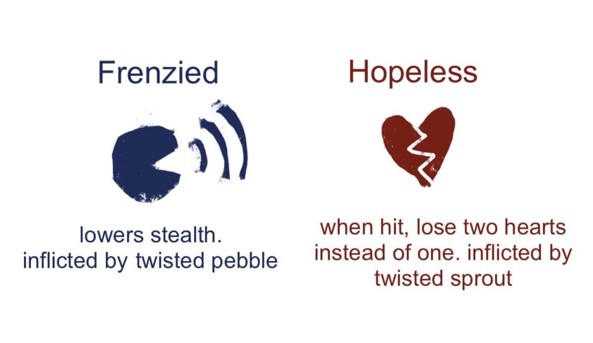 debuff ideas because pebble and sprout deserve them too