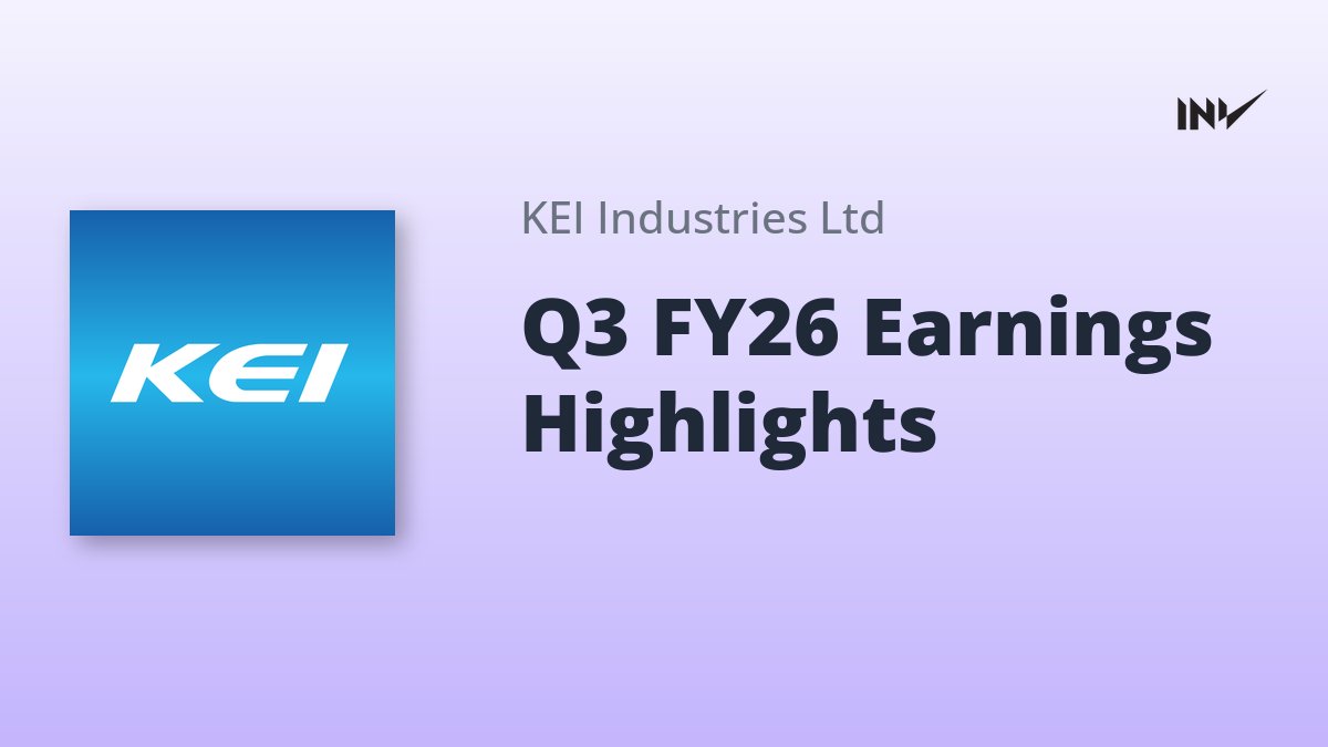 Pkjat340's tweet image. KEI Industries ltd Concall Summary  for Q3FY26

#KEIindustries #Cable #Wire #q3results #StockMarketIndia 

Strong Quarterly results
- Q3 revenue at ₹2,954 cr, up 19.5% YoY.  
- PAT surged 42.5% to ₹234.9 cr; EBITDA at ₹354 cr (up 39%), margin at 12%.  
- Management confident