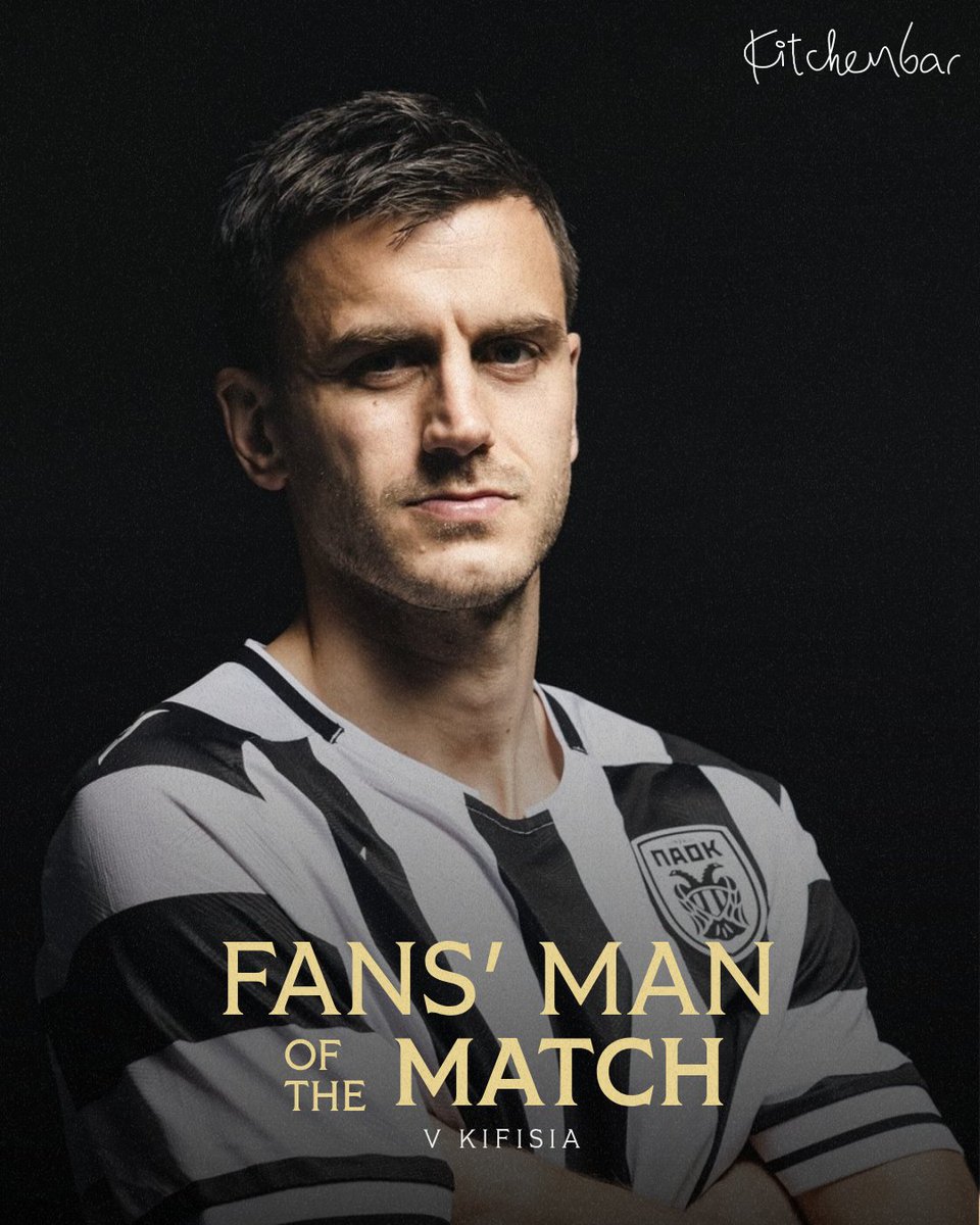 PAOK_FC's tweet photo. #FansMVP Πολυτιμότερος κόντρα στην Κηφισιά ο Γερεμέγεφ. #PAOK #slgr #OurWay #KitchenbarThessaloniki
🔗https://t.co/FNwtb3Mi2l https://t.co/cU82JT2Ahw