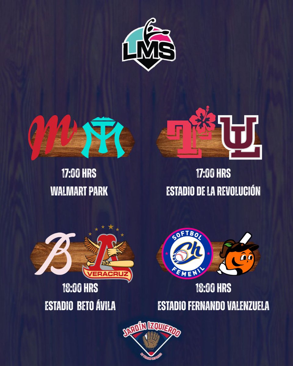 #AgendaPorEllas 📅 | #LMS 🥎

🎙️ Último domingo de <a href="/LigaMexSoft/">Liga Mexicana de Softbol</a> en su rol regular 

Aquí los encuentros del día :