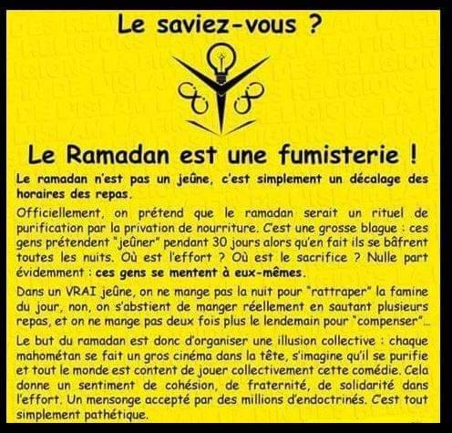 Un petit rappel indispensable.
#Ramadan