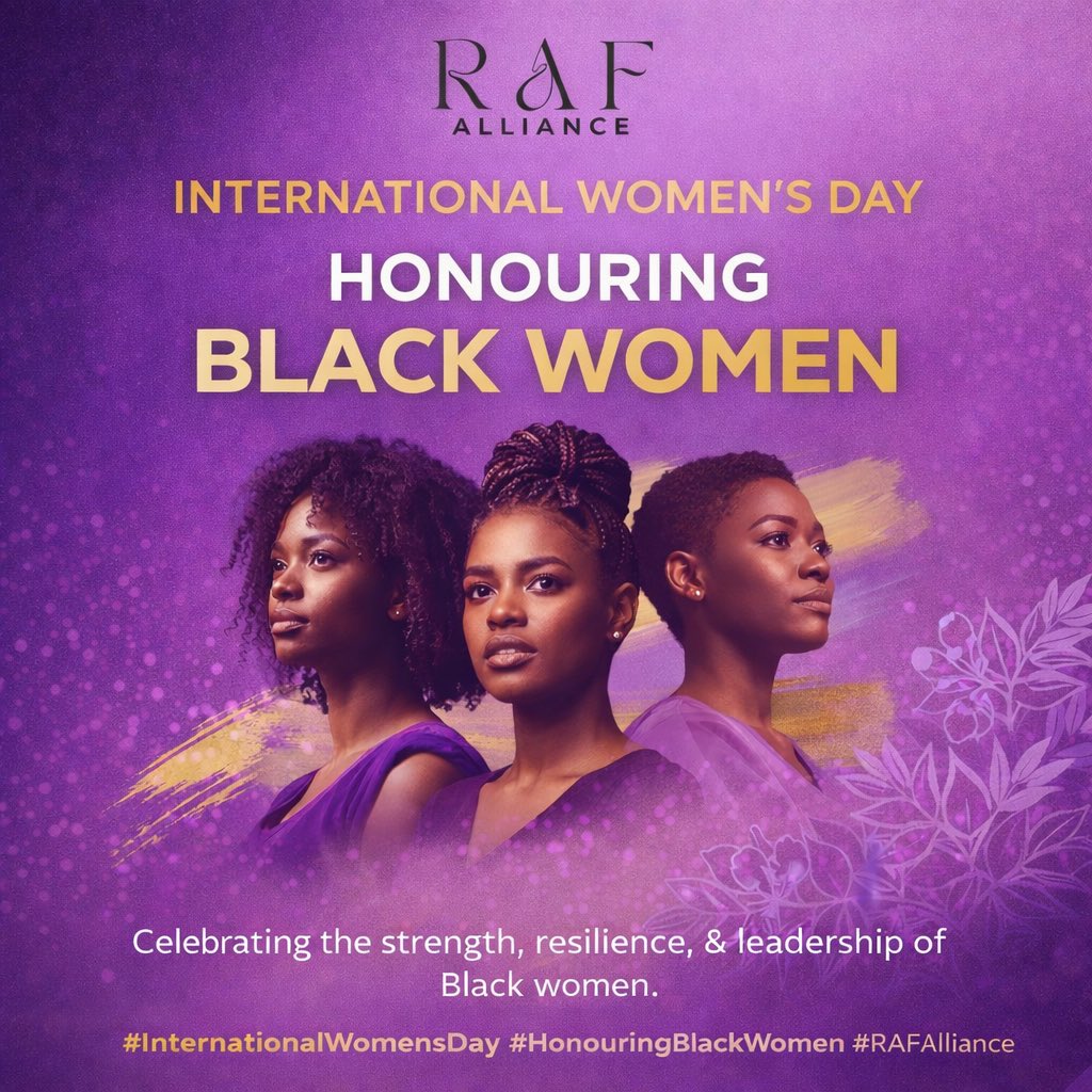 rafalliance's tweet photo. Today we celebrate the mothers, daughters, sisters, leaders, creators, and visionaries who continue to move our communities forward.

We see you.
We honour you.
We stand with you.

#InternationalWomensDay #BlackWomenLead #Ubuntu #BlackWomenMatter https://t.co/xXrvdQGOel