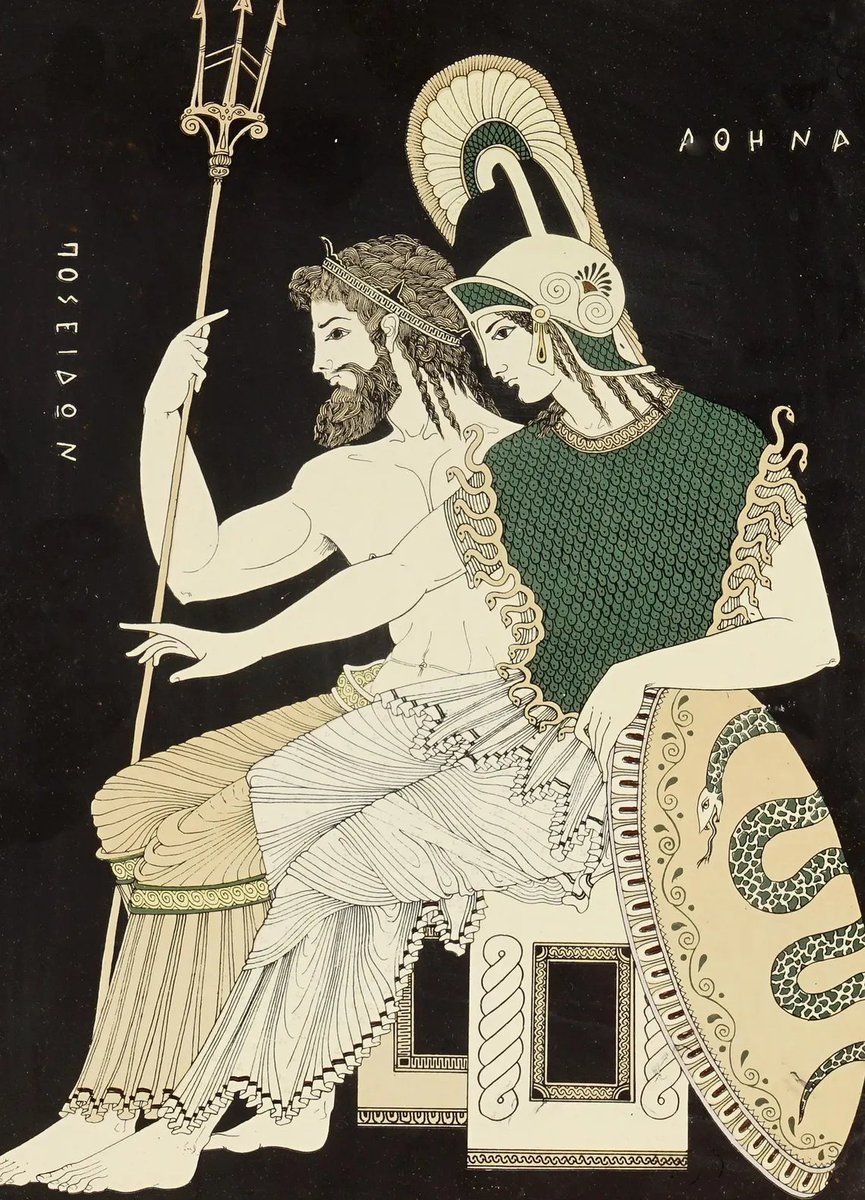 RealHellenist's tweet photo. Poseidon and Athena https://t.co/xD0ZtRPXSL