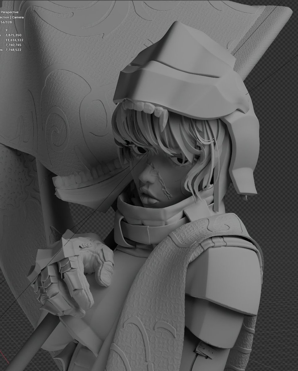 KMetzik's tweet photo. #3dart #stylized #3d #zbrush #rendered #sculpt #b3d #blender https://t.co/KLQL5xger1