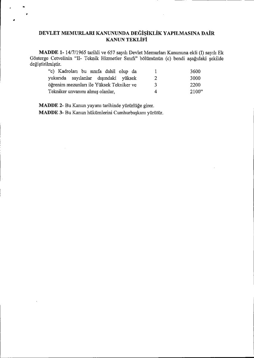 🚨 3600 EK GÖSTERGE TEKLİFİ TBMM'DE!

3600 EK GÖSTERGE İÇİN HAZIRLANAN KANUN TEKLİFİ RESMEN MECLİS'E SUNULDU!

📢 MİLYONLARIN GÖZÜ KULAĞI ŞİMDİ MECLİS'TE!

⚠️ 3600 EK GÖSTERGE VE TORBA YASA HABERLERİ İÇİN TAKİPTE KALIN!

INSTAGRAM: instagram.com/kamu_biz_
TWITTER/X: <a href="/Kamubiz_com/">Kamubiz KAMU HABERLERİ BİZDEN!</a>